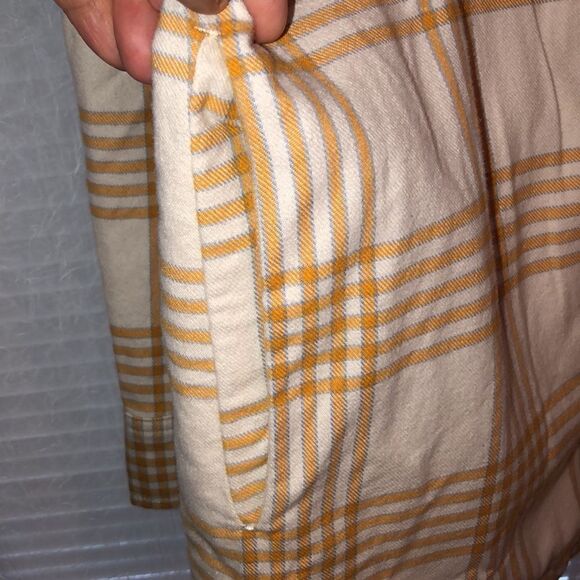 Eddie Bauer 2X Tall Cotton Flannel Plaid Sherpa Shirt Jacket Shacket - Picture 9 of 16